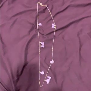 Kendra Scott Lilac Tassel Necklace